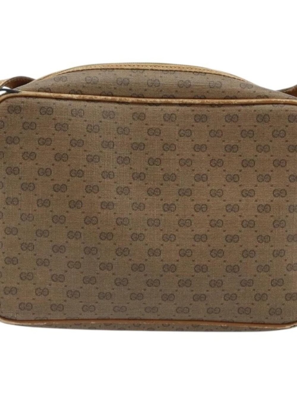 GUCCI Micro GG Supreme Web Sherry Line Bag PVC Beige 007 904 0008 Auth 185200 - Picture 2 of 15